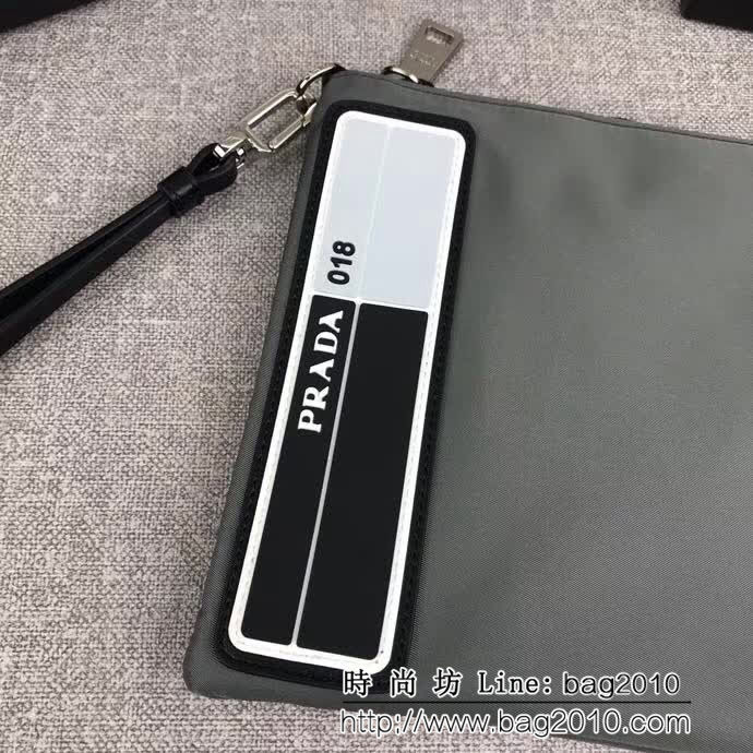 PRADA普拉達 專櫃同步 最新款式 限量版 時尚男士手包 2NH006 DD1160
